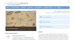 Desktop Screenshot of collectionspace.org